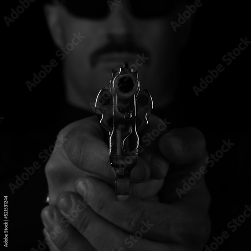 man with gun