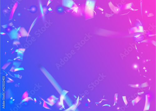 Transparent Tinsel. Kaleidoscope Effect. Metal Celebrate Sunligh