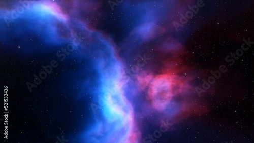 red-violet nebula in outer space  horsehead nebula  unusual colorful nebula in a distant galaxy  red nebula 3d render 