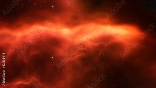 red-violet nebula in outer space, horsehead nebula, unusual colorful nebula in a distant galaxy, red nebula 3d render 