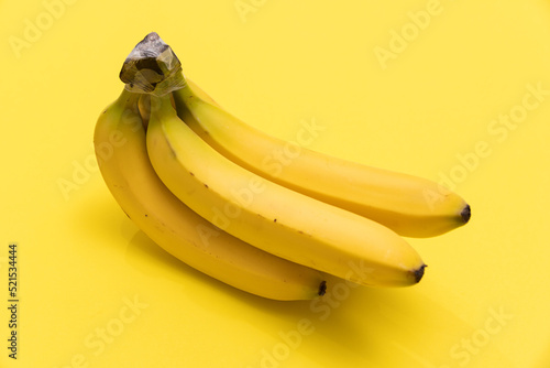 Bananas On A Yellow Background