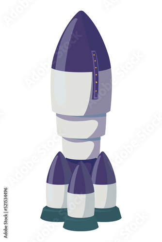 purple rocket design