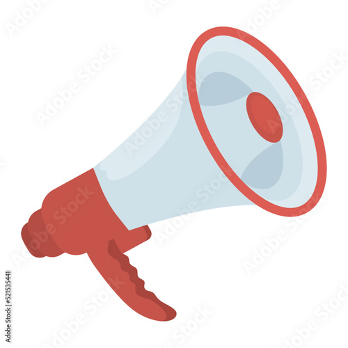 red megaphone design
