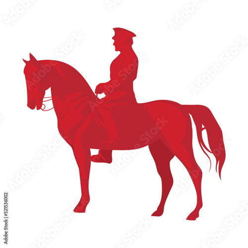 horse soldier silhouette