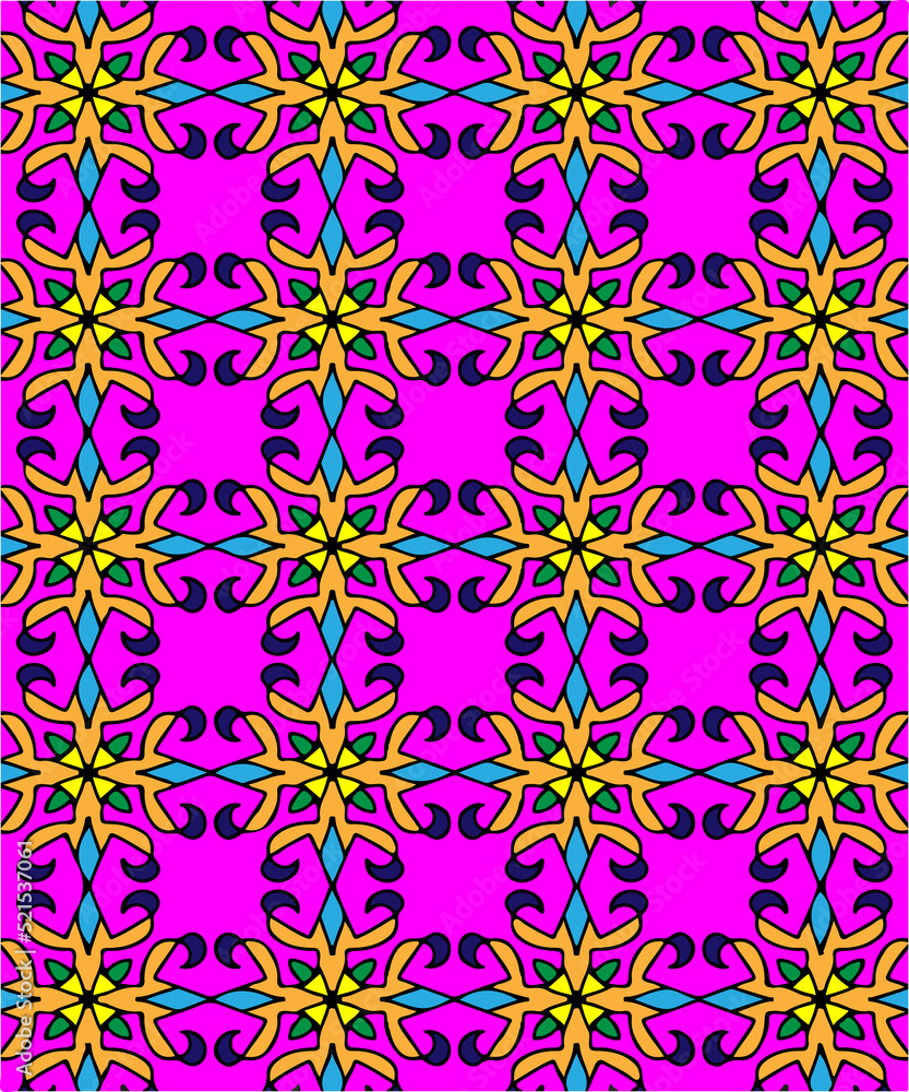 Fototapeta premium seamless pattern with flowers