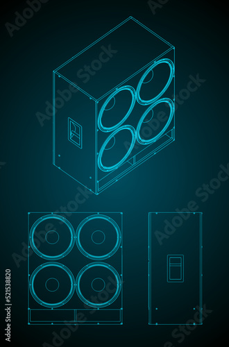 Powerful subwoofer blueprints