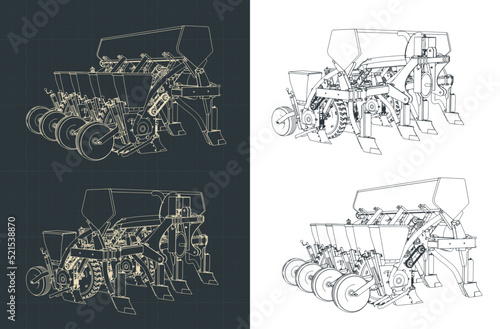 Seed planter drawings