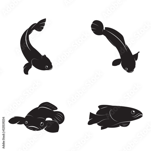 Fish Cork logo vector, Creative Fish Cork logo design concepts template, icon symbol, illustration