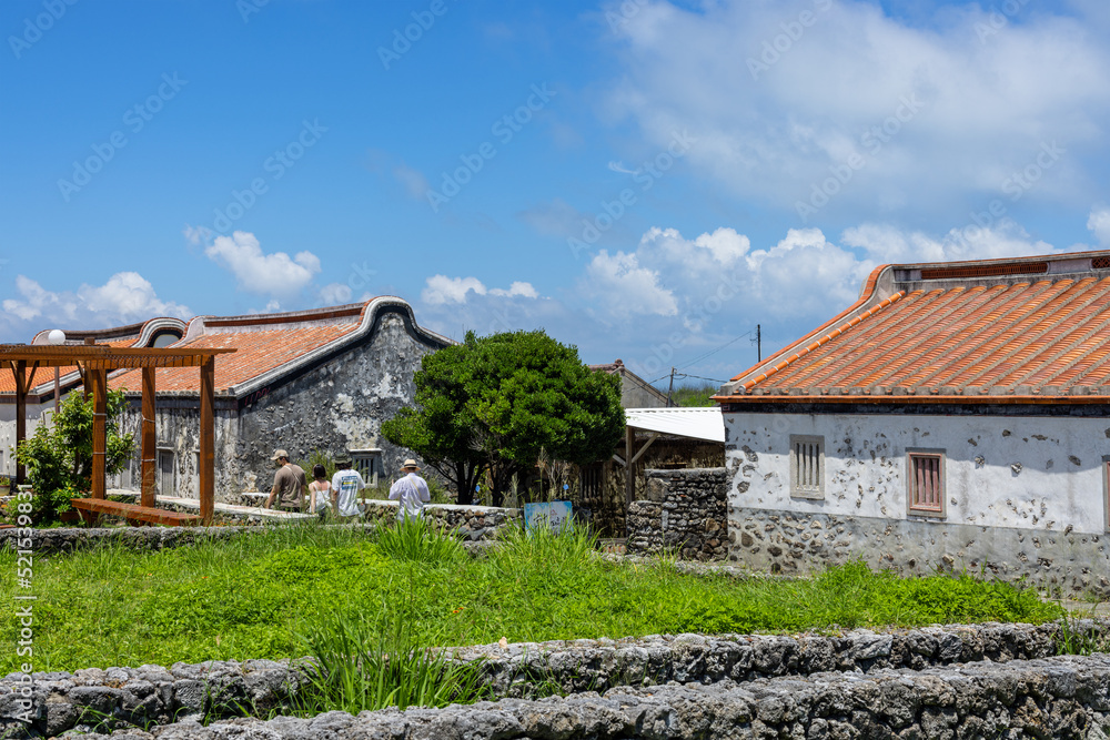 Erkan historic village in Penghu of Taiwan Erkan historic village in Penghu of Taiwan