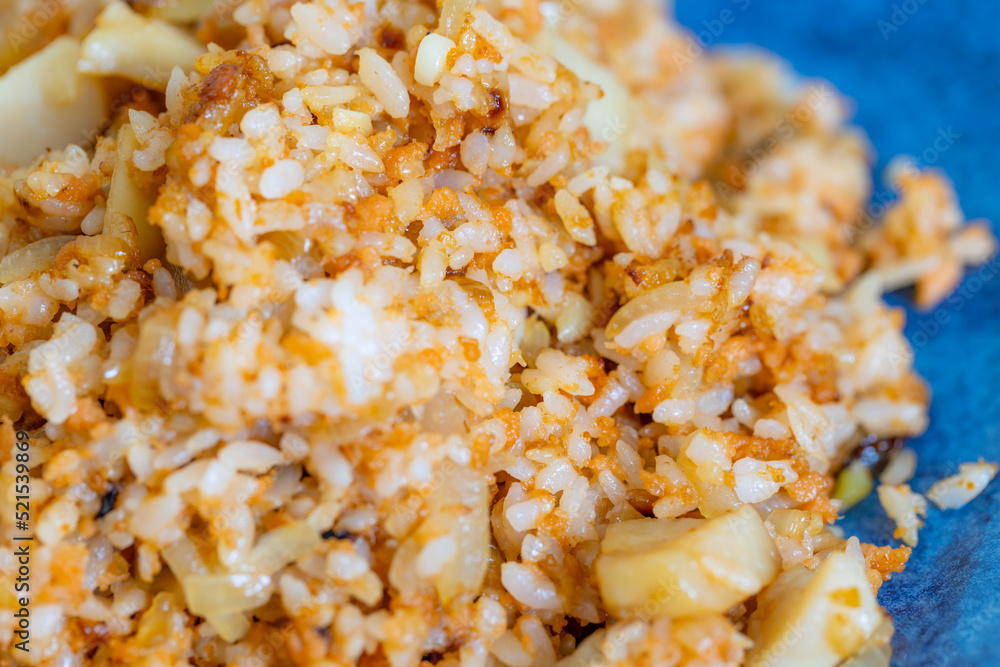 Homemade chinese fry rice on plate Homemade chinese fry rice on plate