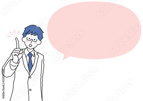 Wallpaper Mural ポイントを解説する医師とふきだし Torontodigital.ca