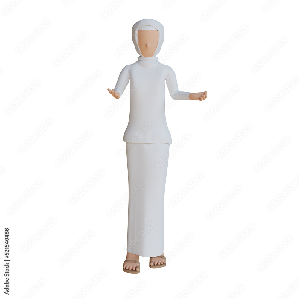 3d ramadan character welcome gesture 3d ramadan character welcome gesture