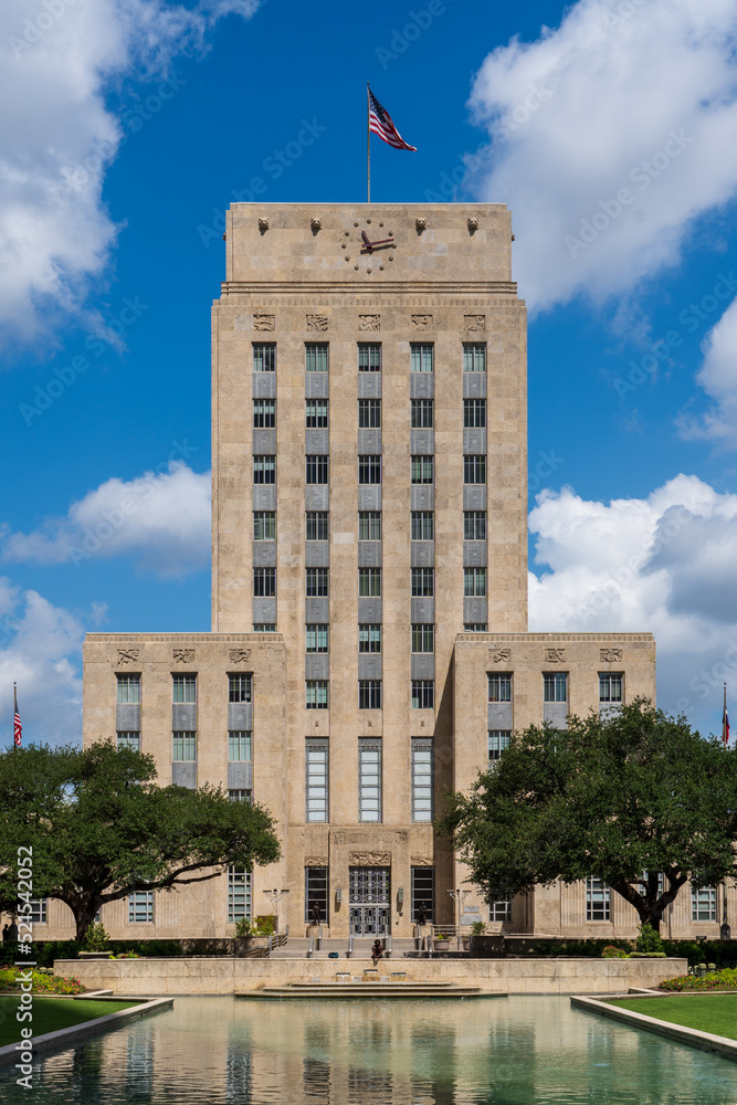 Obraz premium Downtown Houston - City Hall