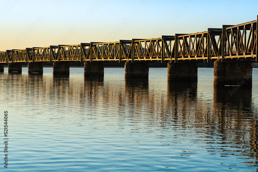 Tauranga Railway Bridge from downtown to Matapihi