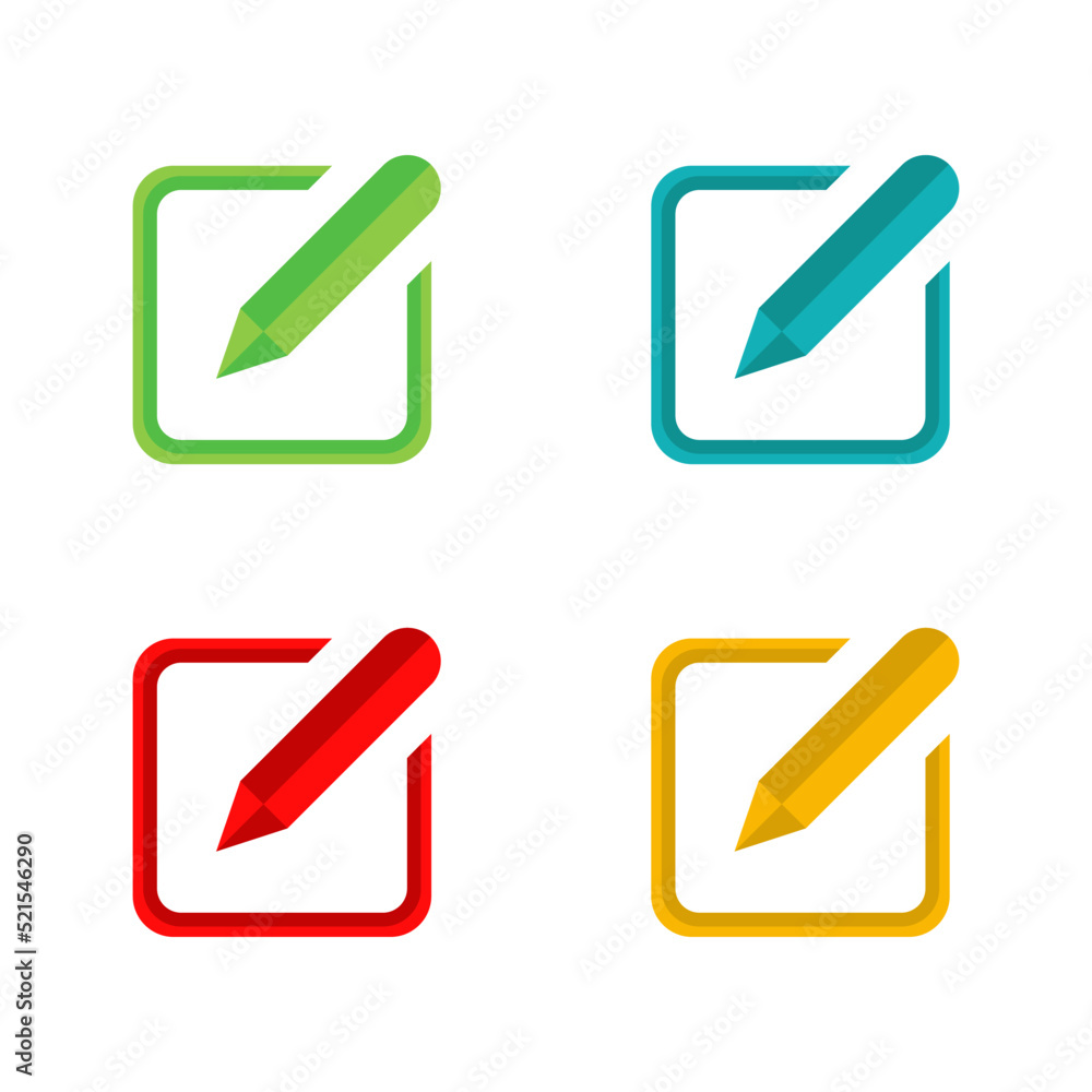 Edit icon, pencil icon, subscribe icon vector isolated on white background Edit icon, pencil icon, subscribe icon vector isolated on white background