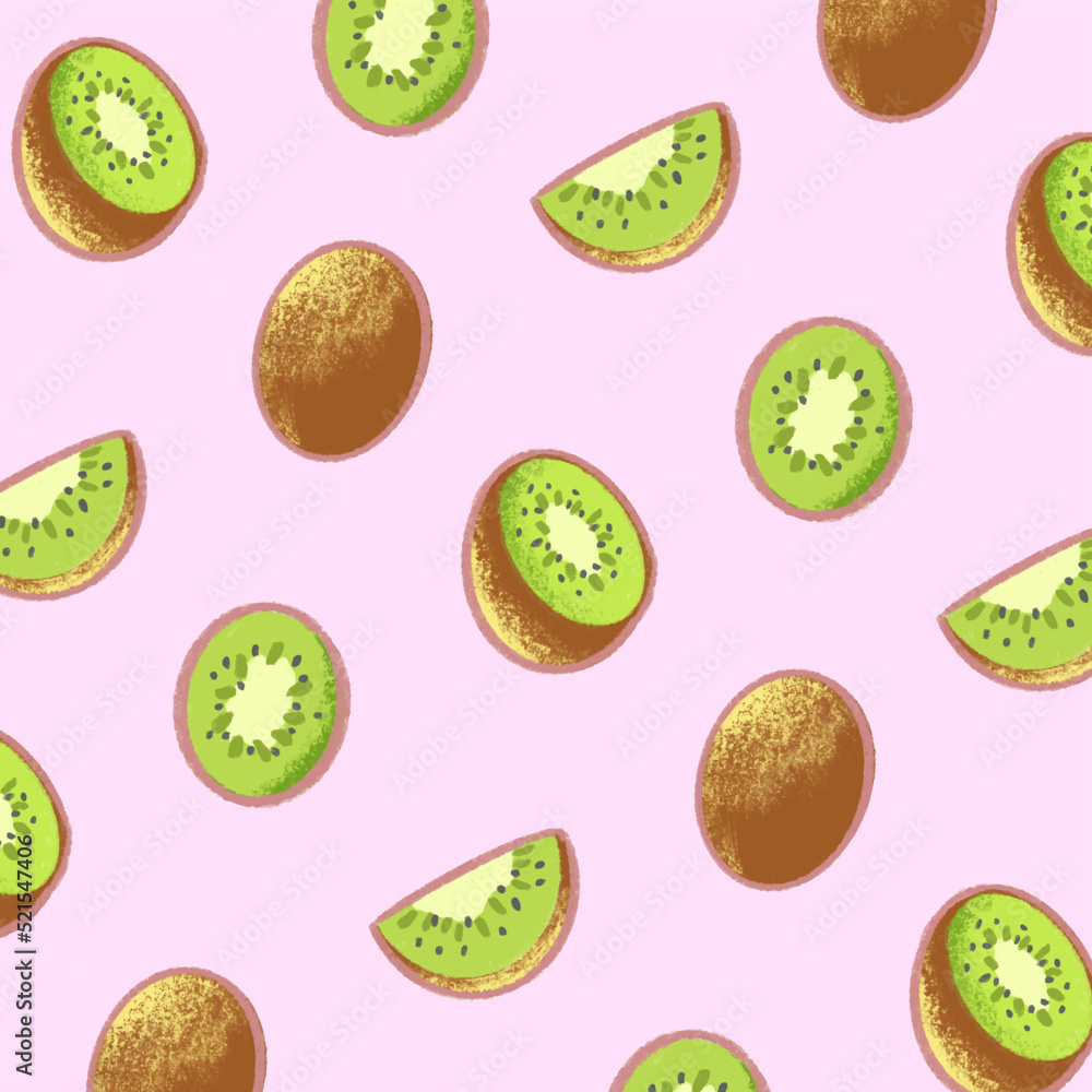 Seamless Pattern Illustration - Kiwi Fruit
Seamless Pattern Illustration - Kiwi Fruit