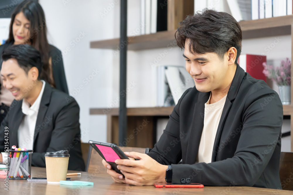 Business people using smartphone in office. Portrait of an handsome businessman. Modern businessman. Business people using smartphone in office. Portrait of an handsome businessman. Modern businessman.