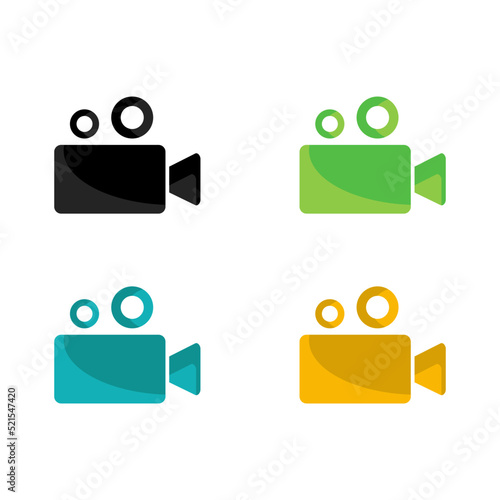 Video camera icon. Movie camera icon. Film camera, movie camera icon. EPS 10 vector icon