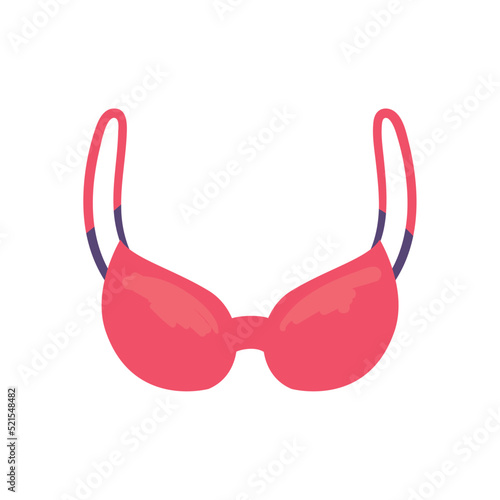 flat pink bra