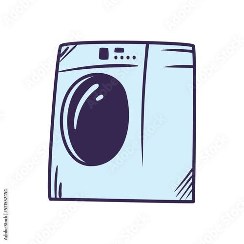 flat washer machine