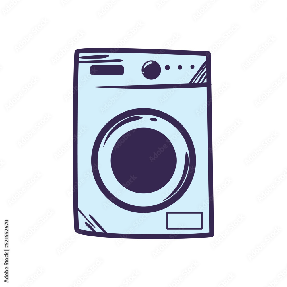 flat washer machine design