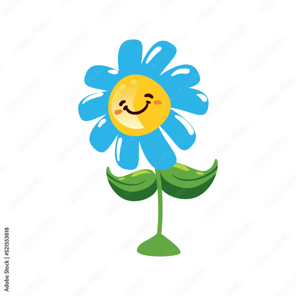 flat smile flower