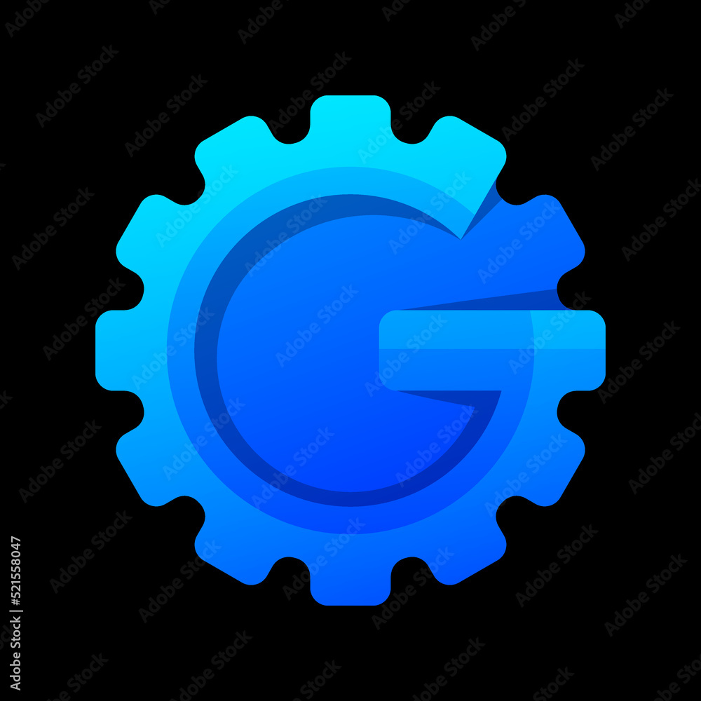 gear industries gradient colorful style gear industries gradient colorful style