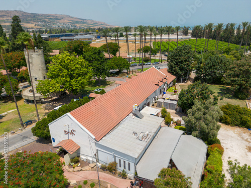 Aerial photo take by drone of Degania Bet- Israel