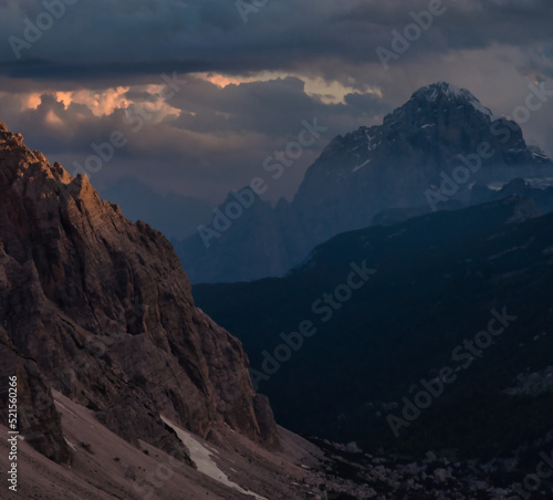 Sunset from Rifugio Tissi, Dolomite, Italy