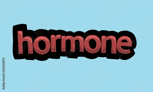 HORMONE  background writing vector design