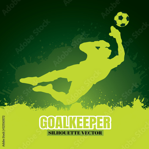 Football players silhouettes vector illustration.