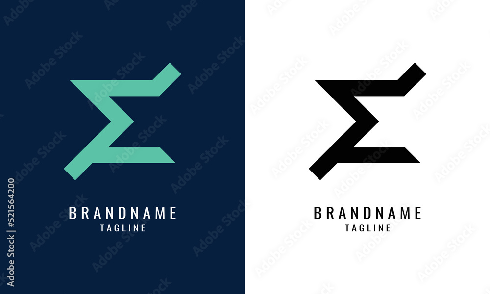 E Logo With Minimalist And Elegant Concept ,Monogram Illustration Vector Template