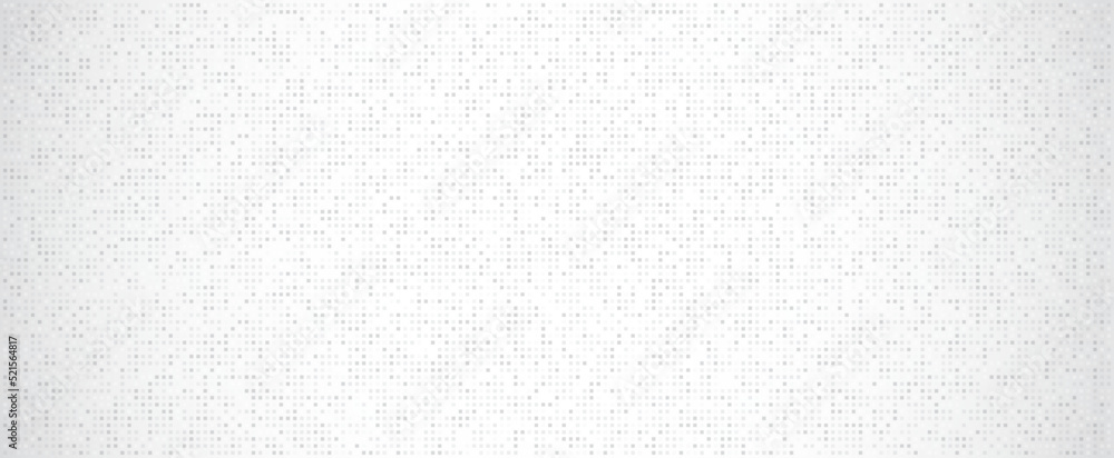 Fototapeta premium Digital technology background. Digital data square gray pattern pixel background