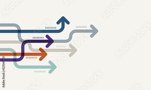 Abstract arrow direction. Technology background