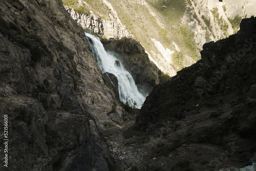 waterfall in the mountains © Ashok J Kshetri