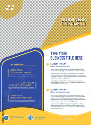 Creative business flyer template vector 