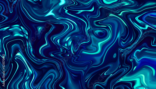 Abstract liquid blue water jelly sponge light waves futuristic motion flowing as wallpaper 