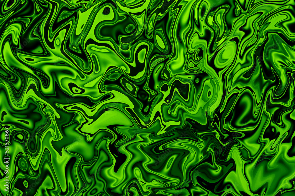 Abstract liquid green slime poison ripple wave motion illustration as  wallpaper and background Stock Illustration | Adobe Stock