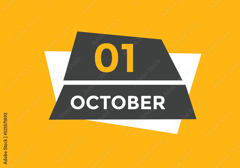 october 1 calendar reminder. 1st october daily calendar icon template. Vector illustration
october 1 calendar reminder. 1st october daily calendar icon template. Vector illustration