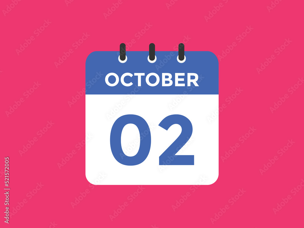 october 2 Calendar icon Design. Calendar Date 2nd october. Calendar template
october 2 Calendar icon Design. Calendar Date 2nd october. Calendar template