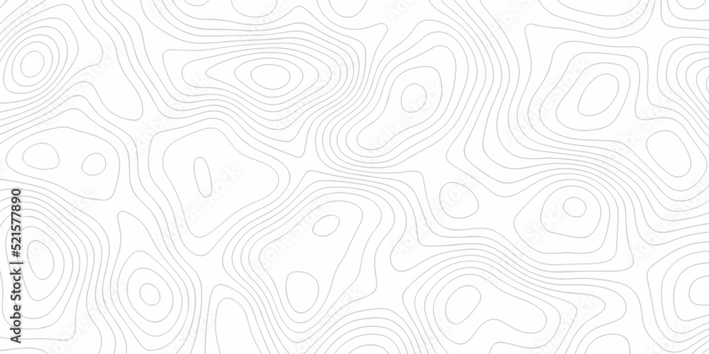 Abstract Topographic map lines, contour background, Vector contour topographic map background. Topography and geography map grid abstract backdrop, Luxury black abstract line art.