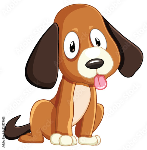 Brown cute dog with long ears