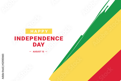 Congo Independence Day. Vector Illustration. The illustration is suitable for banners, flyers, stickers, cards, etc.