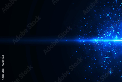 Abstract glowing blue festive background