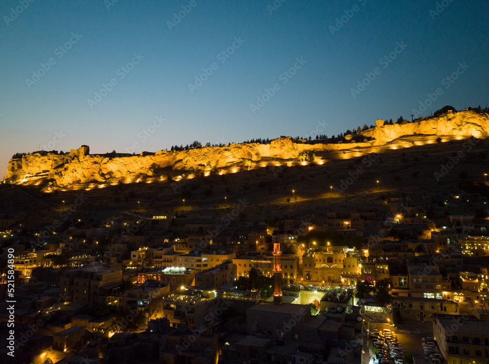 Old Town Mardin City Drone Photo, Southeastern Anatolia Region Mardin, Turkey