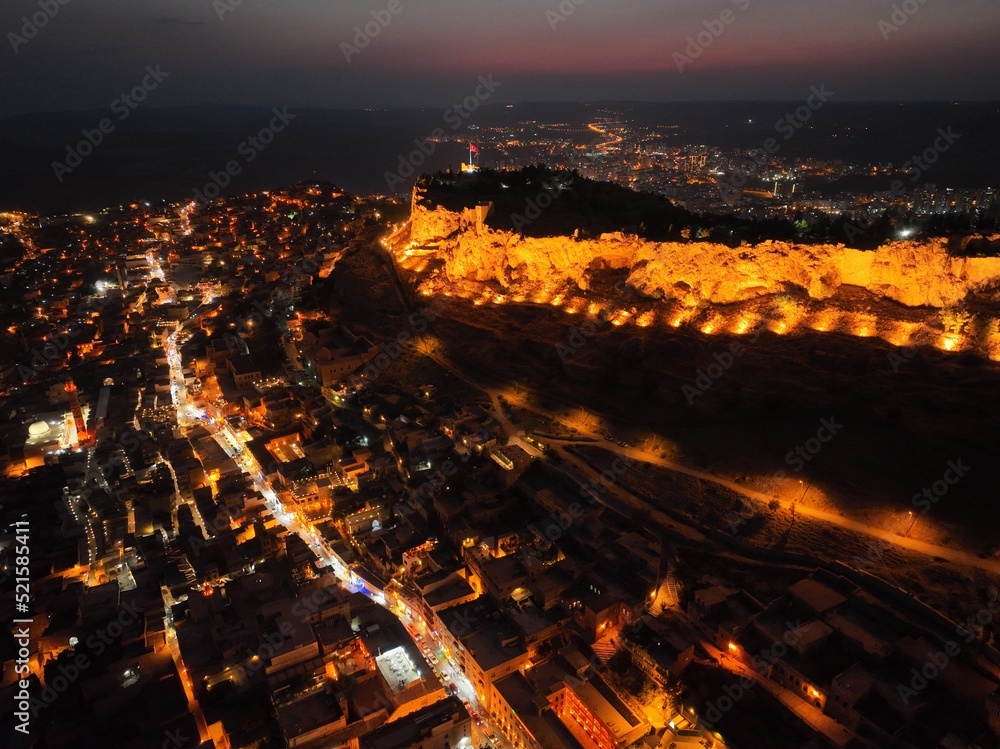 Old Town Mardin City Drone Photo, Southeastern Anatolia Region Mardin, Turkey