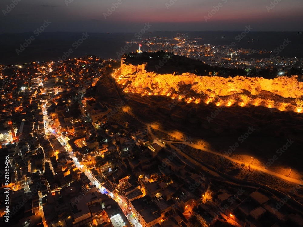 Old Town Mardin City Drone Photo, Southeastern Anatolia Region Mardin, Turkey