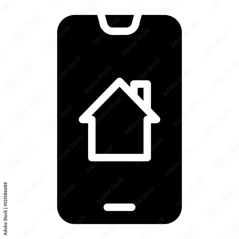 smartphone glyph icon smartphone glyph icon