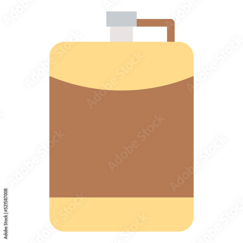 Hip flask alcohol travel beverage - flat icon