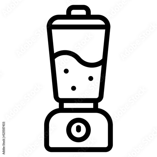 Blender smoothie electronic iced beverage - outline icon